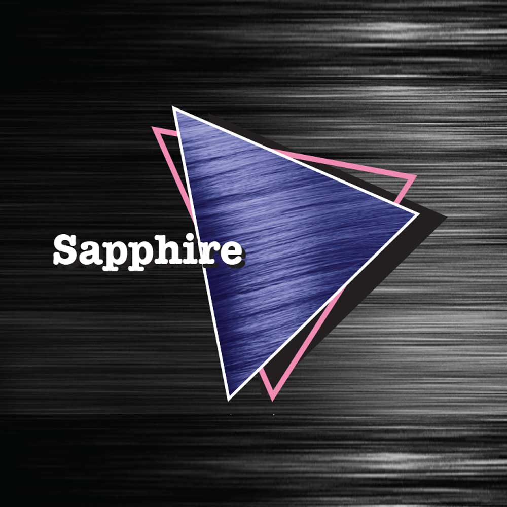 Crazy Color - Sapphire Metallic Haarfärbemittel - Semipermanenter Haarfarbstoff - Blau